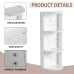 16 Inch Bathroom Vanity with Sink and Storage Shelf, Small Freestanding Bathroom Cabinet with Soft Close Door for Small Spaces
