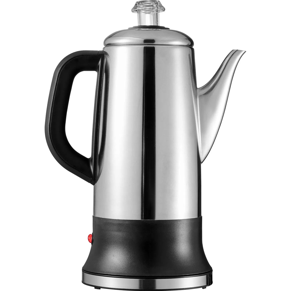 AEELLEEA 12-Cup Electric Coffee Percolator, 304 Steel Maker, Quick Brew, Keep Warm, Cool-Touch Handle, Easy-Pour Spout, Silver