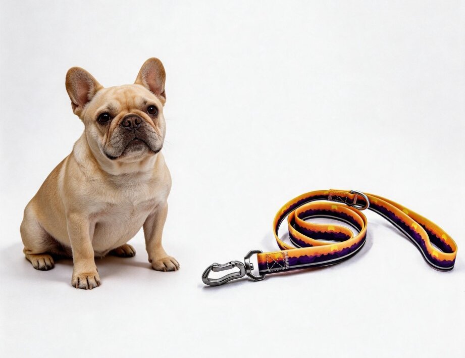 Reflective Dog Collar and Leash Set, Waterproof Adjustable Dog Leash with Metal Swivel Clip, Soft Handle Pet Leash Collar for Medium Large Dogs