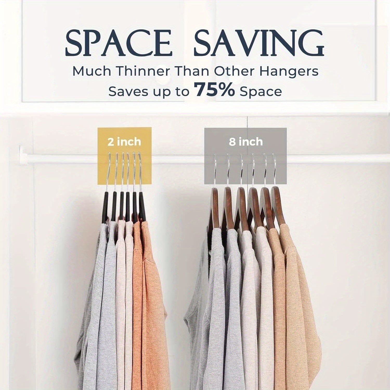 10 PACK VELVET HANGER BLACK
