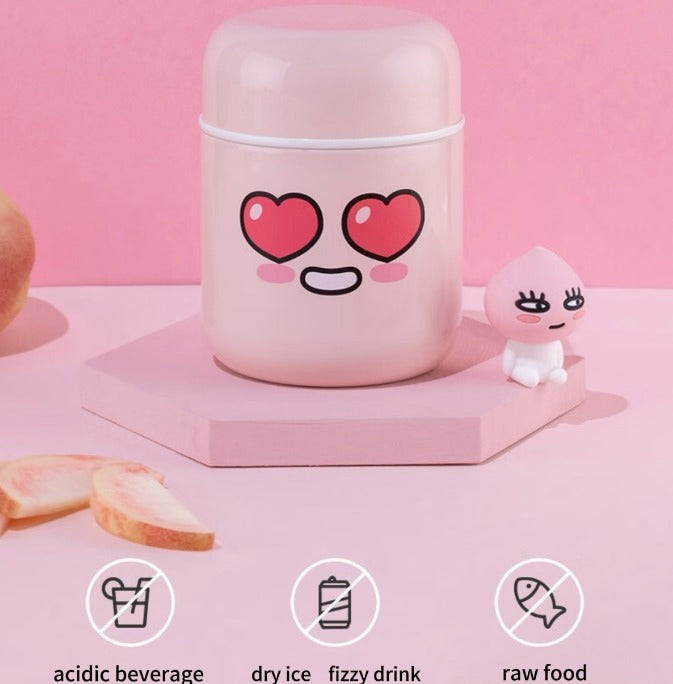 AEELLEEA-Mini Insulated Bottle 280ml Portable Small Thermal Cup, Leakproof Travel Drink Container For Hot Cold Drinks Pink