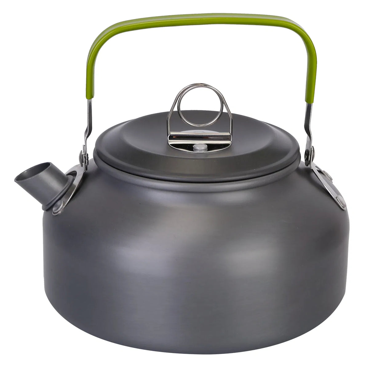 12Pcs Camping Cookware Set, Lightweight Anodized Aluminum Pot Pan Kettle with Cups & Cutlery for Outdoor Cooking