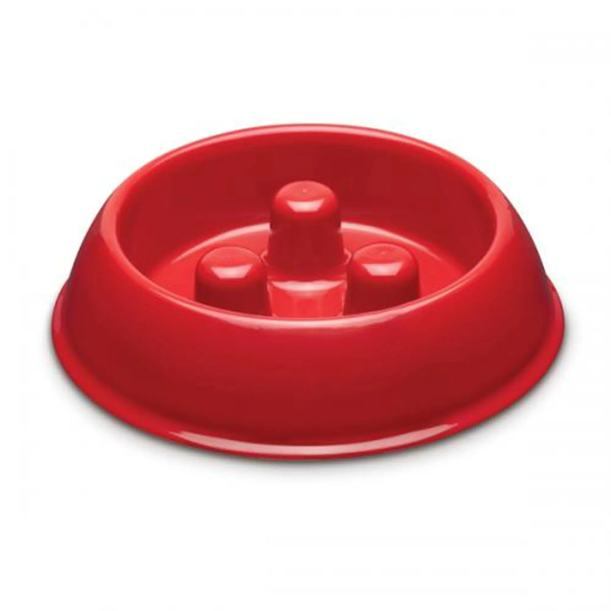 12oz PS Plastic Slow Feeder Dog Bowl, BPA-Free Anti-Choking Pet Food Dish, Non-Slip Feeding Bowl for Puppies & Small Dogs