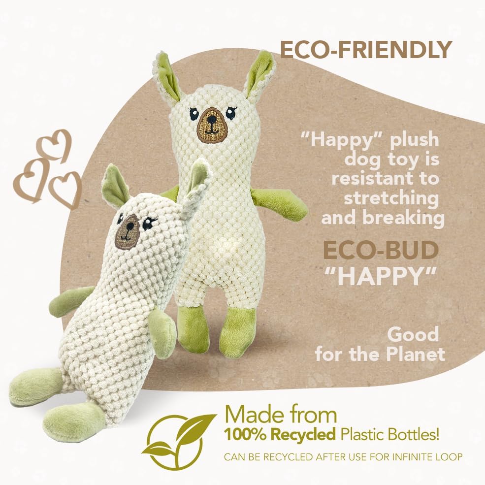 ZippyPaws Pet Toy for Dogs, Densely Woven Squeaky Dog Toys with Built in Squeak, Long-Lasting and Durable Dog Toys, Recycled Plush Dog Squeaky Toys