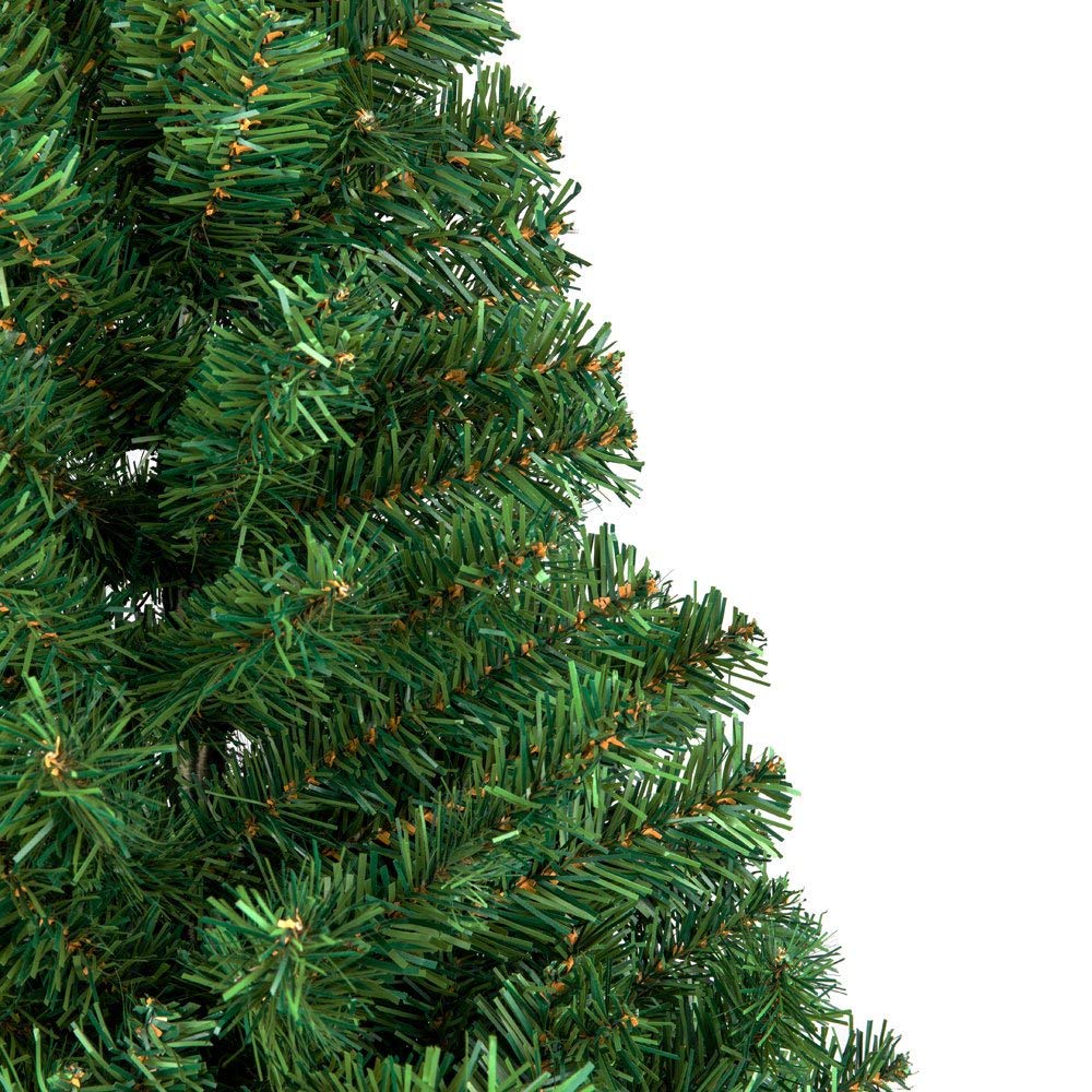 AEELLEEA- 5.5ft Artificial Christmas Tree with 850 Branch Tips, PVC Unlit Green Xmas Tree with Metal Stand