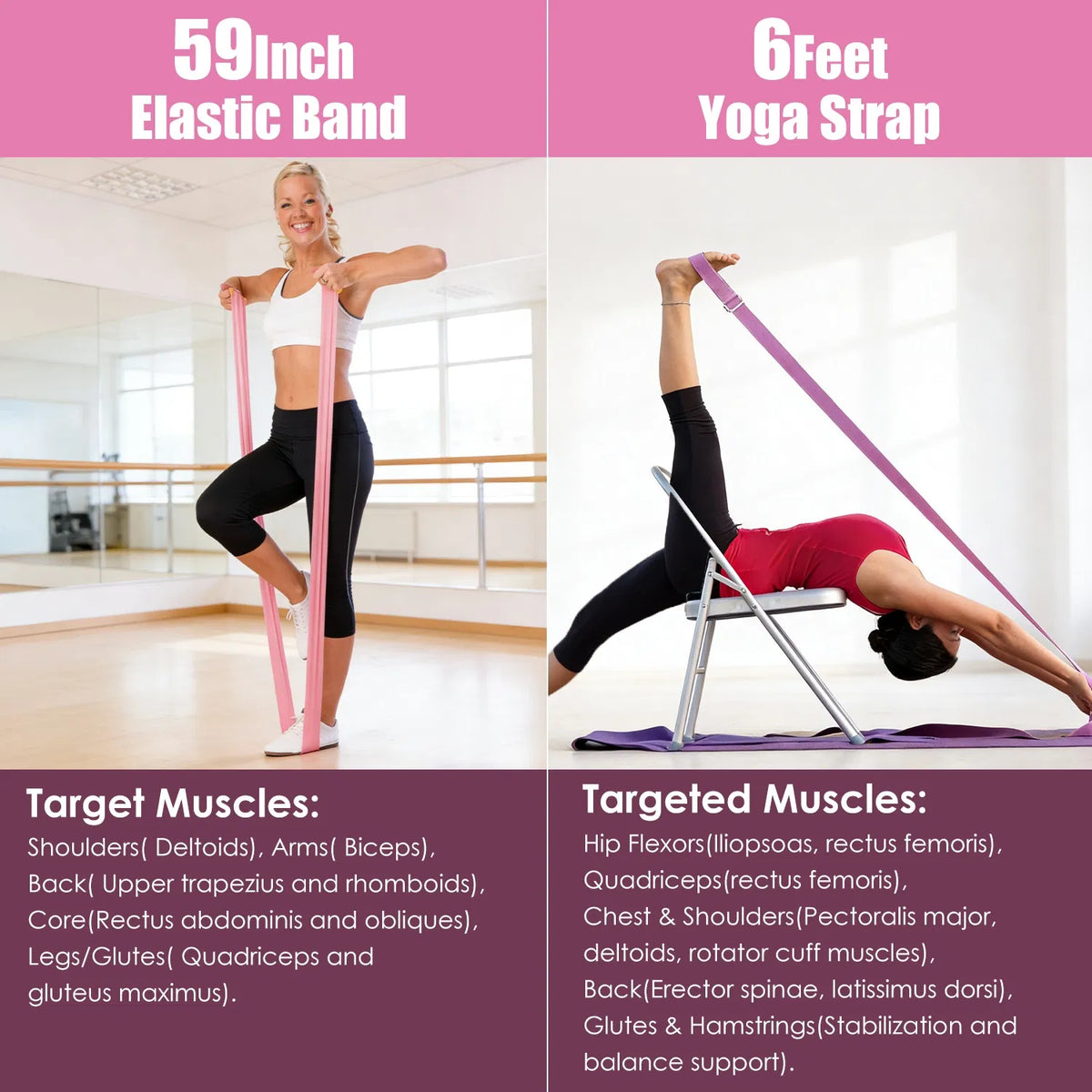 14Pcs Pilates Ring Kit, Full Body Workout Set with Yoga Ball, Resistance Bands, Arm Stretcher, Non-Slip Socks & Carry Bag for Home Fitness