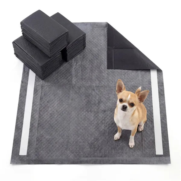 150 Pack 24x24 Charcoal Dog Pee Pads, 6-Layer Activated Carbon Odor Control Leak-Proof Puppy Training Pads