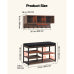 Entryway Coat Rack and Shoe Bench Set, Wall Mounted Coat Hook Shelf with Cushioned Shoe Storage Bench for Hallway