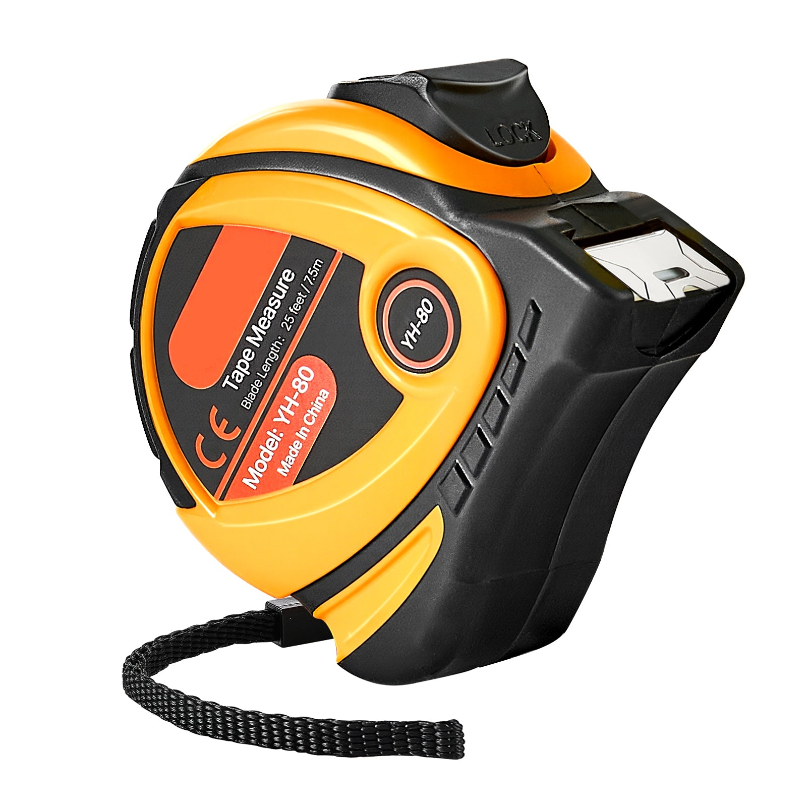 2 Pack 25 Ft Retractable Tape Measure, Dual Imperial & Metric Measuring Tape, ABS Shell Carbon Steel Tape with Lock Hook for Construction Woodworking Home DIY Measuring Tools