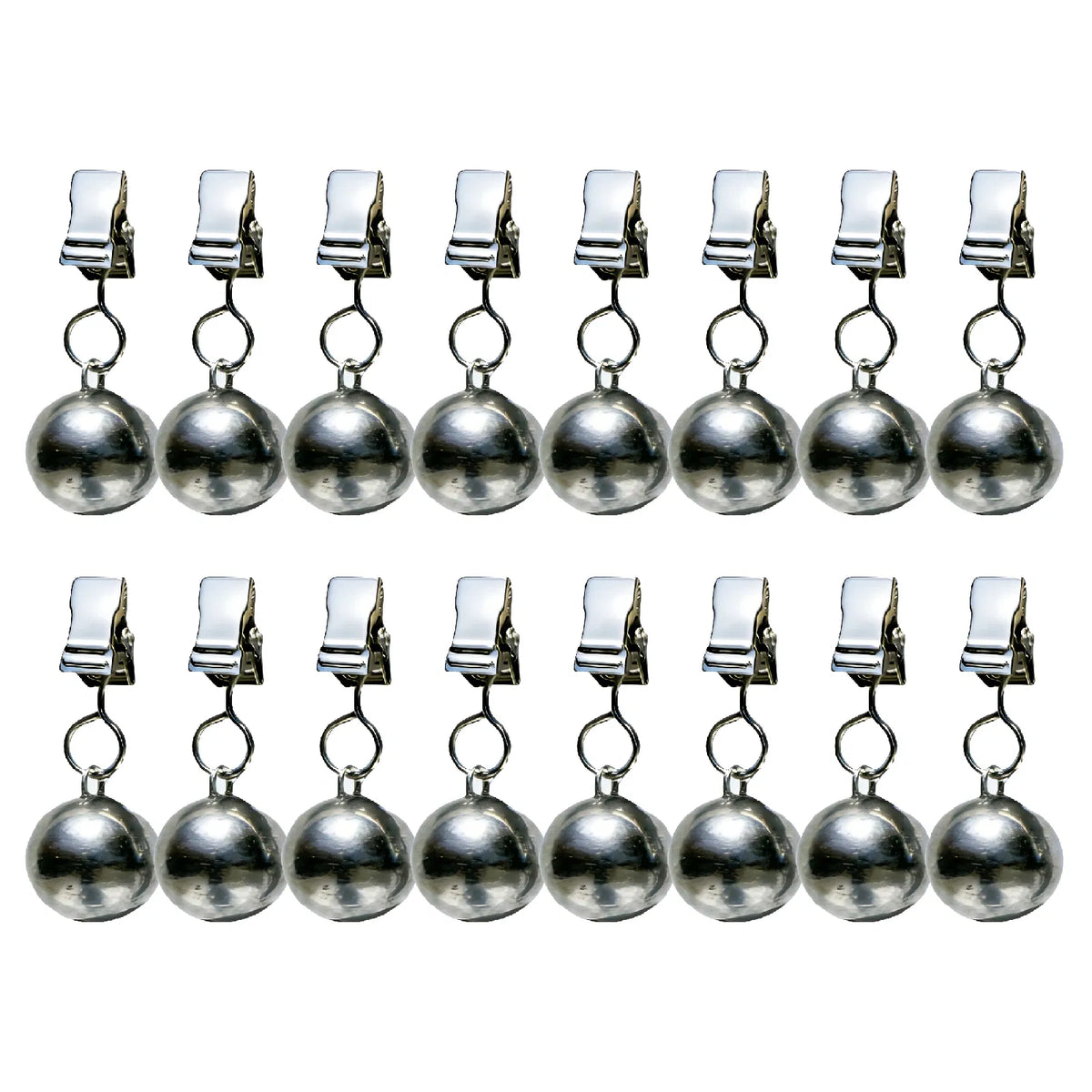16 Pack Outdoor Curtain Weights with Stainless Steel Clips for Patio, Gazebo, Pergola, Tablecloths