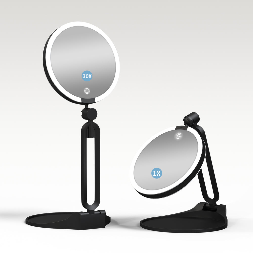 20X Magnifying LED Mirror Double-Sided Portable Perfect for Travel