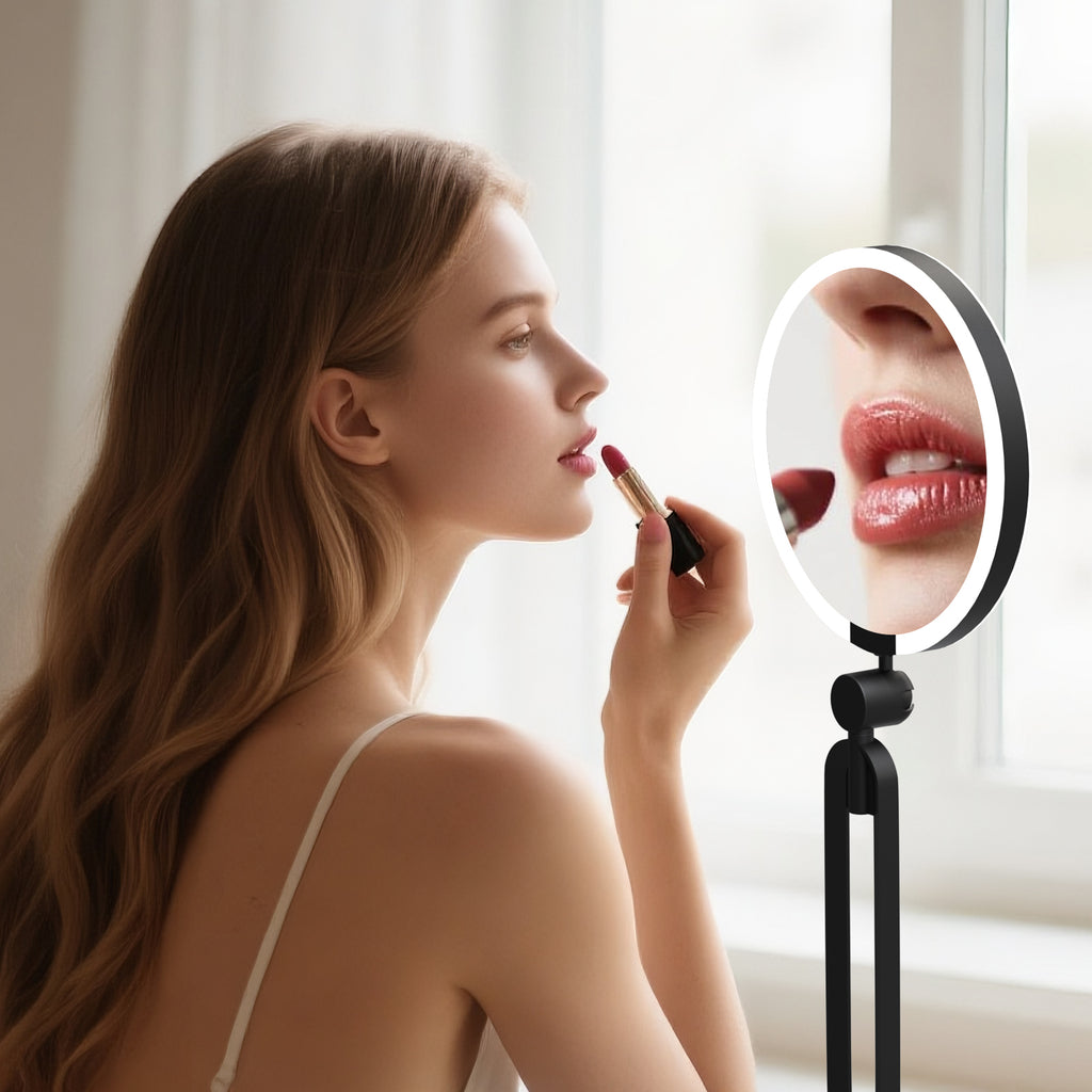 20X Magnifying LED Mirror Double-Sided Portable Perfect for Travel