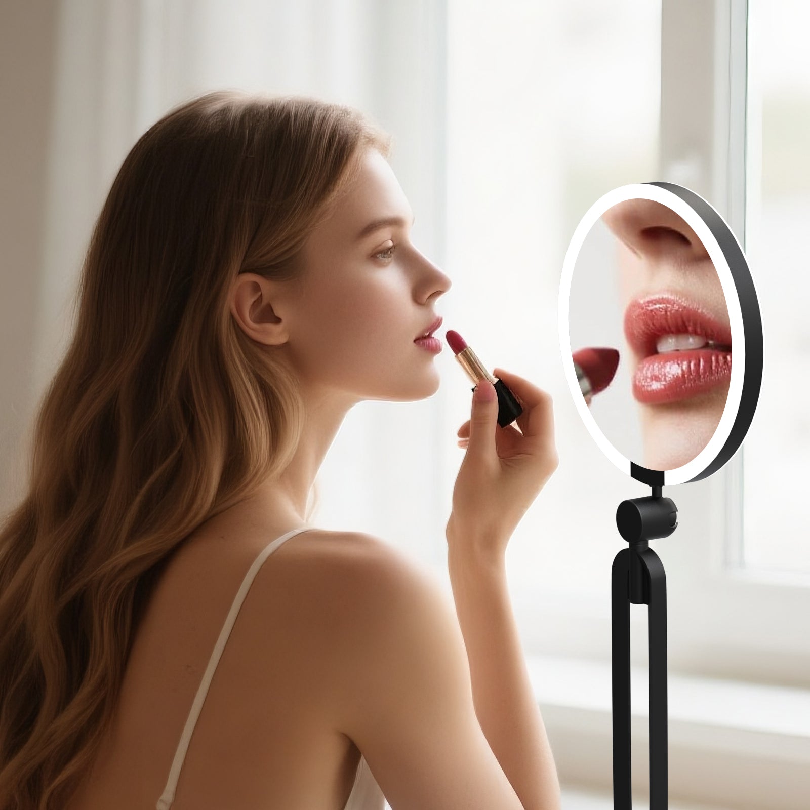 20X Magnifying LED Mirror Double-Sided Portable Perfect for Travel