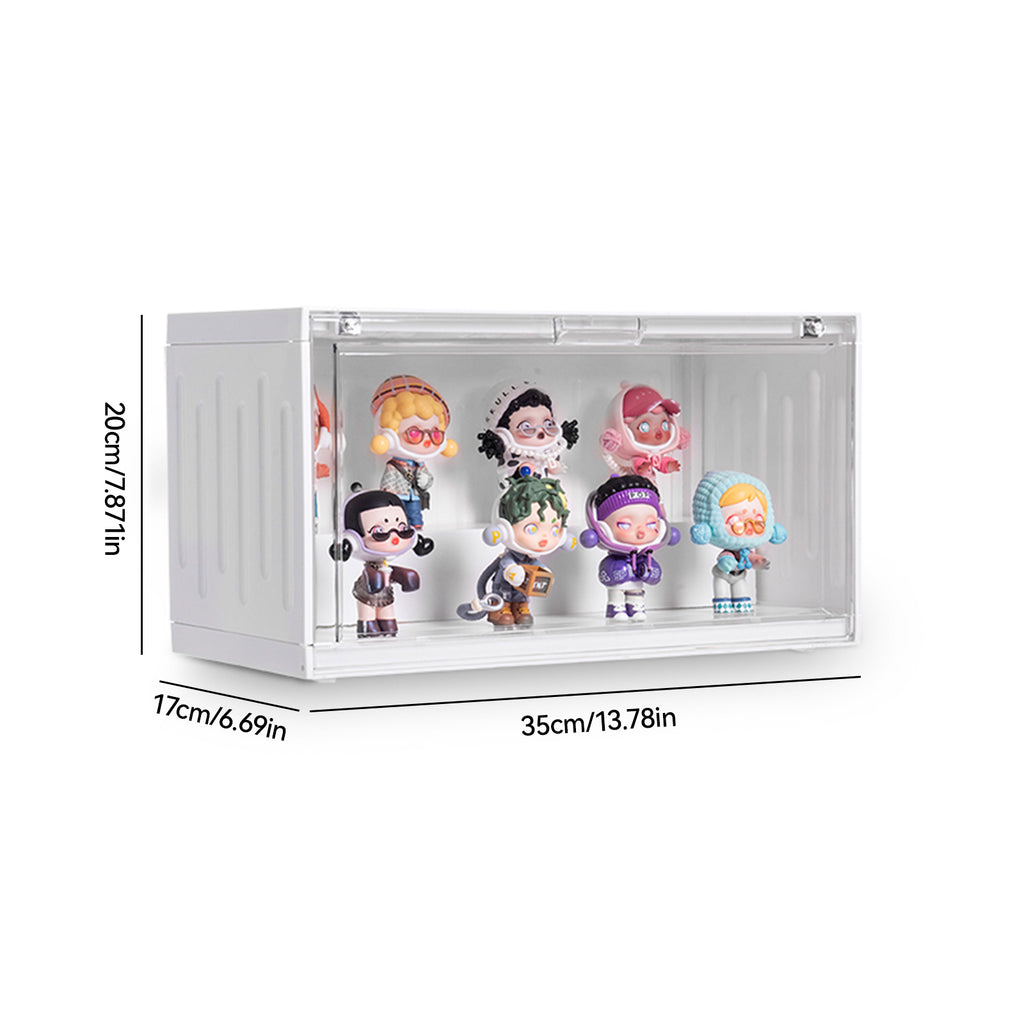 Ladder Display Blind Box Storage Display Rack Box Transparent Acrylic Figurine Doll Container with Five Colors Optional Magnetic Suction Can Be Stacked Upwards