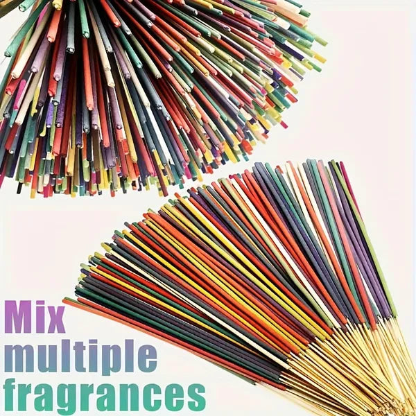 170 Pack Incense Sticks, 8.66 inch Natural Essential Oil Infused Aromatherapy Incense for Home Yoga Meditation