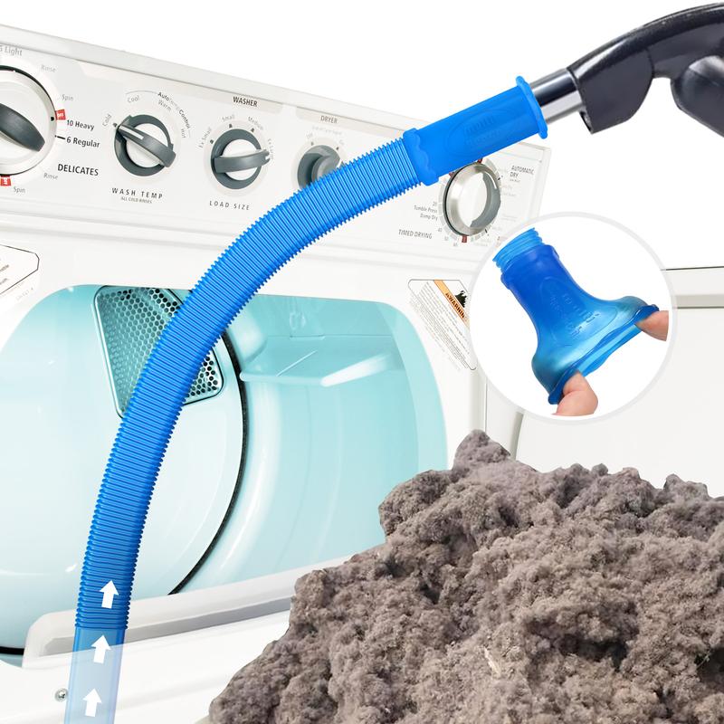 Dryer Vent Cleaner Hose, Flexible Vacuum Attachment Lint Remover, Universal Dryer Duct Cleaning Tool for Dryer Vent, Washer, Home & Car Narrow Crevice