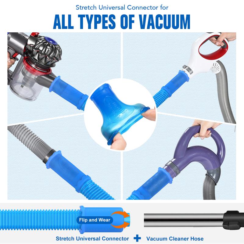 Dryer Vent Cleaner Hose, Flexible Vacuum Attachment Lint Remover, Universal Dryer Duct Cleaning Tool for Dryer Vent, Washer, Home & Car Narrow Crevice