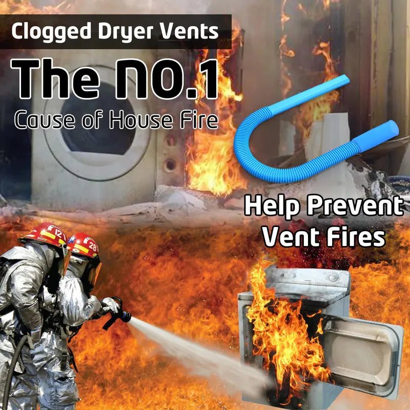 Dryer Vent Cleaner Hose, Flexible Vacuum Attachment Lint Remover, Universal Dryer Duct Cleaning Tool for Dryer Vent, Washer, Home & Car Narrow Crevice
