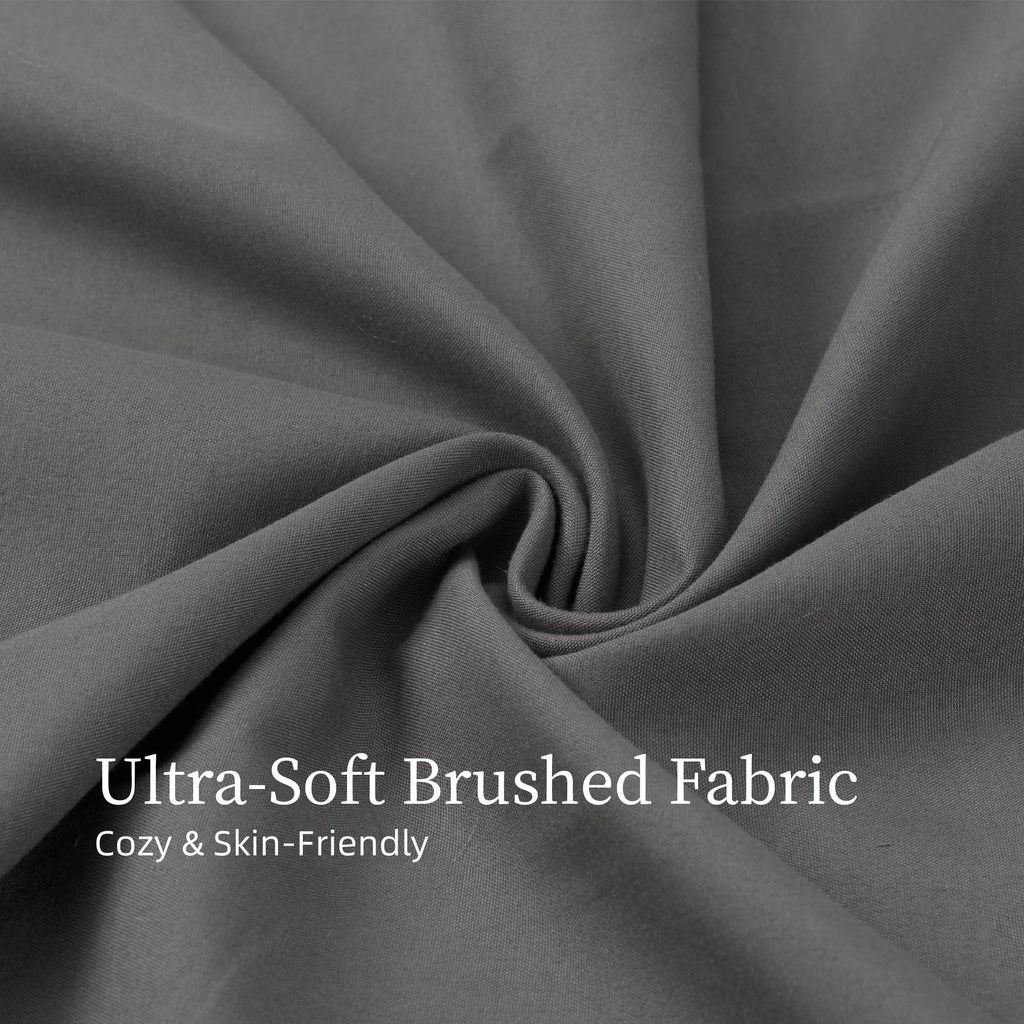 Bedding King Bed Sheets Set - 4 Piece Bedding - Brushed Microfiber - Shrinkage and Fade Resistant - Easy Care (King