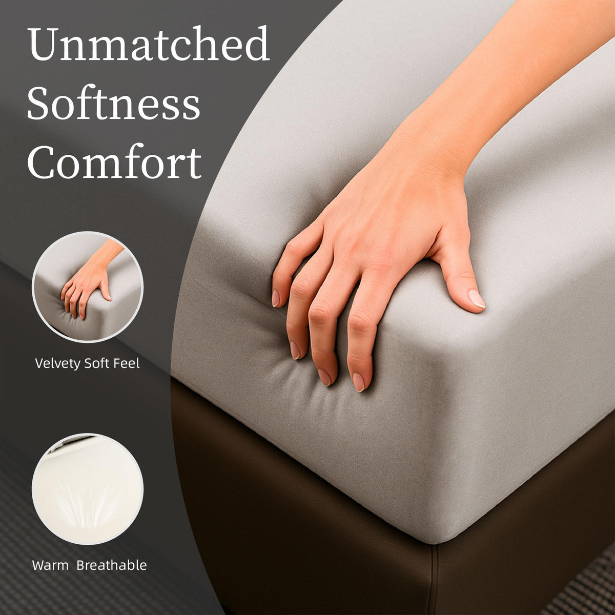 Bedding Full Bed Sheets Set - 4 Piece Bedding - Brushed Microfiber - Shrinkage and Fade Resistant - Easy Care Full