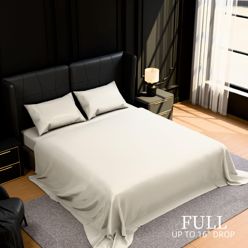Bedding Full Bed Sheets Set - 4 Piece Bedding - Brushed Microfiber - Shrinkage and Fade Resistant - Easy Care Full