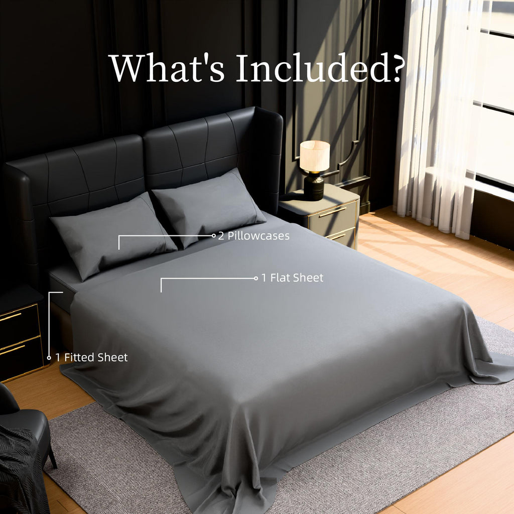 Bedding Full Bed Sheets Set - 4 Piece Bedding - Brushed Microfiber - Shrinkage and Fade Resistant - Easy Care Full