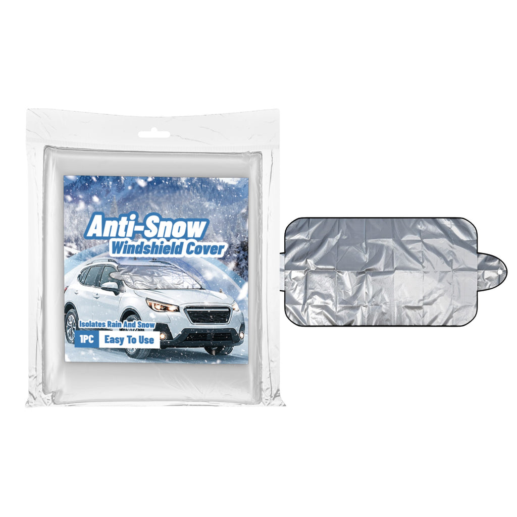 Car Windshield Snow Cover, Frost Ice Protector for Winter, Universal Windshield Cover for Sedans SUVs, Non-Stick with Mirror Flaps