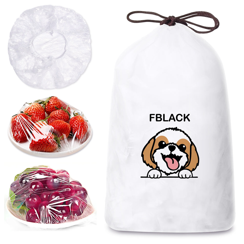 AEELLEEA 300 Pcs Disposable Bowl Covers, Clear Elastic Stretch Covers for Bowls Plates Cups, Wrap Alternative for Fridge Picnic