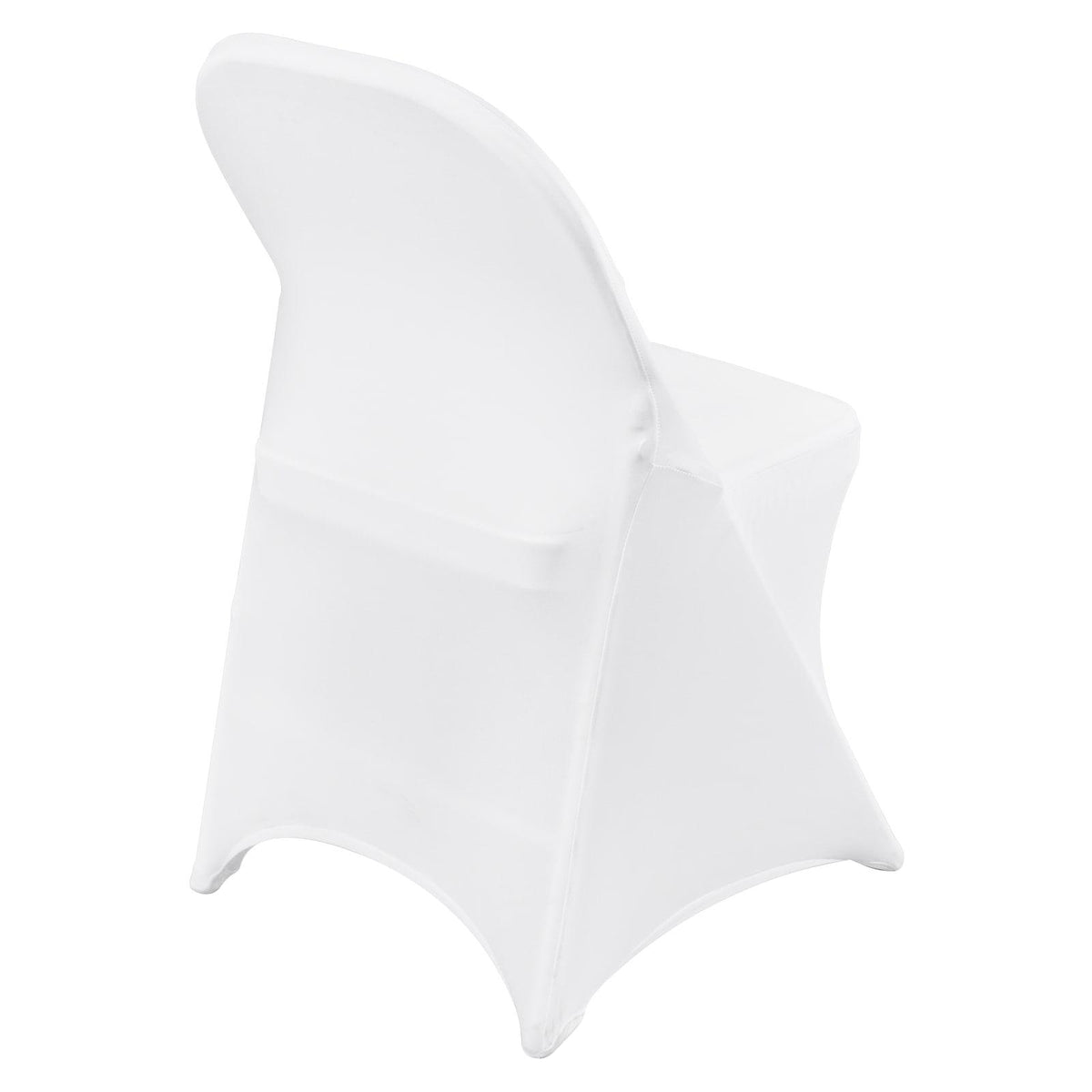 White Stretch Spandex Chair Covers, 30 PCS, Universal Washable Slipcovers, Removable Seat Protector for Wedding Party Dining Banquet Event