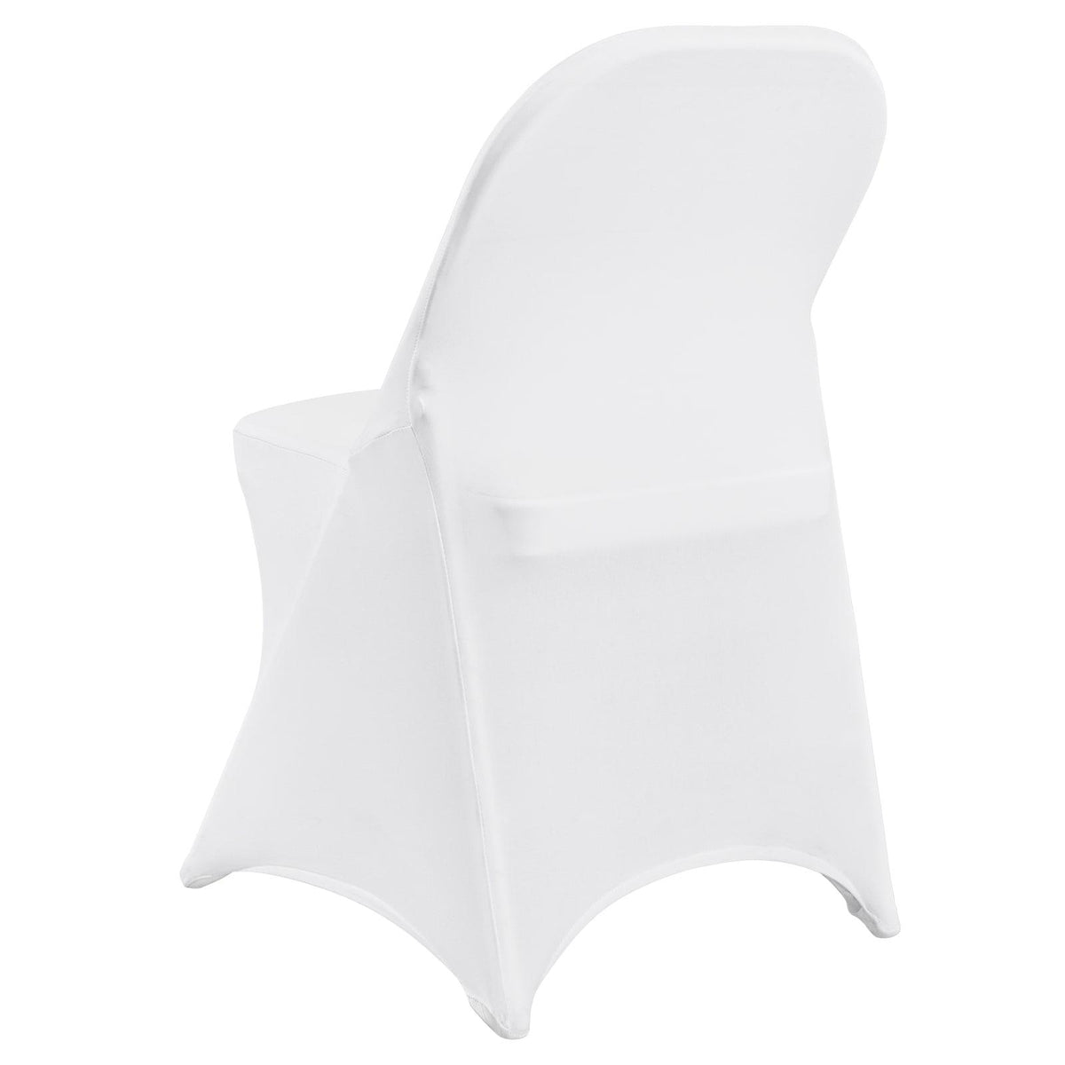 White Stretch Spandex Chair Covers, 30 PCS, Universal Washable Slipcovers, Removable Seat Protector for Wedding Party Dining Banquet Event