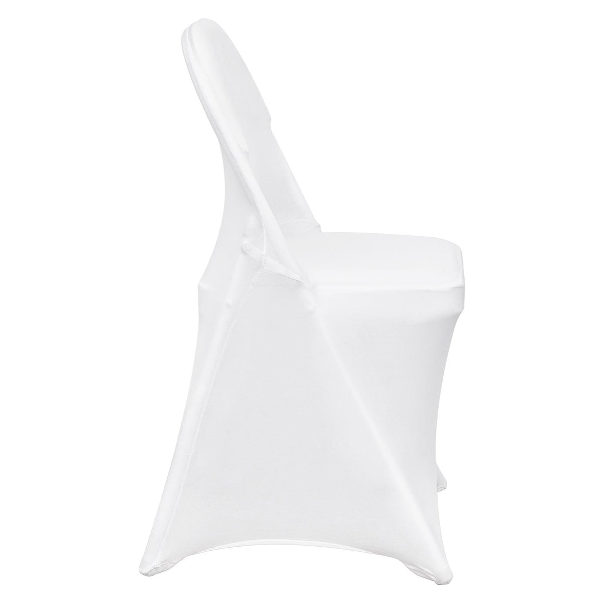 White Stretch Spandex Chair Covers, 30 PCS, Universal Washable Slipcovers, Removable Seat Protector for Wedding Party Dining Banquet Event