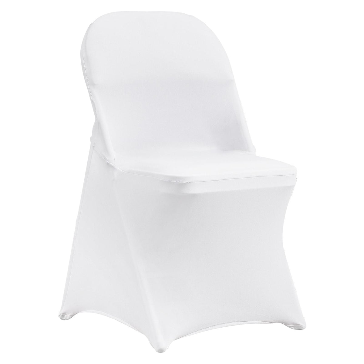 White Stretch Spandex Chair Covers, 30 PCS, Universal Washable Slipcovers, Removable Seat Protector for Wedding Party Dining Banquet Event