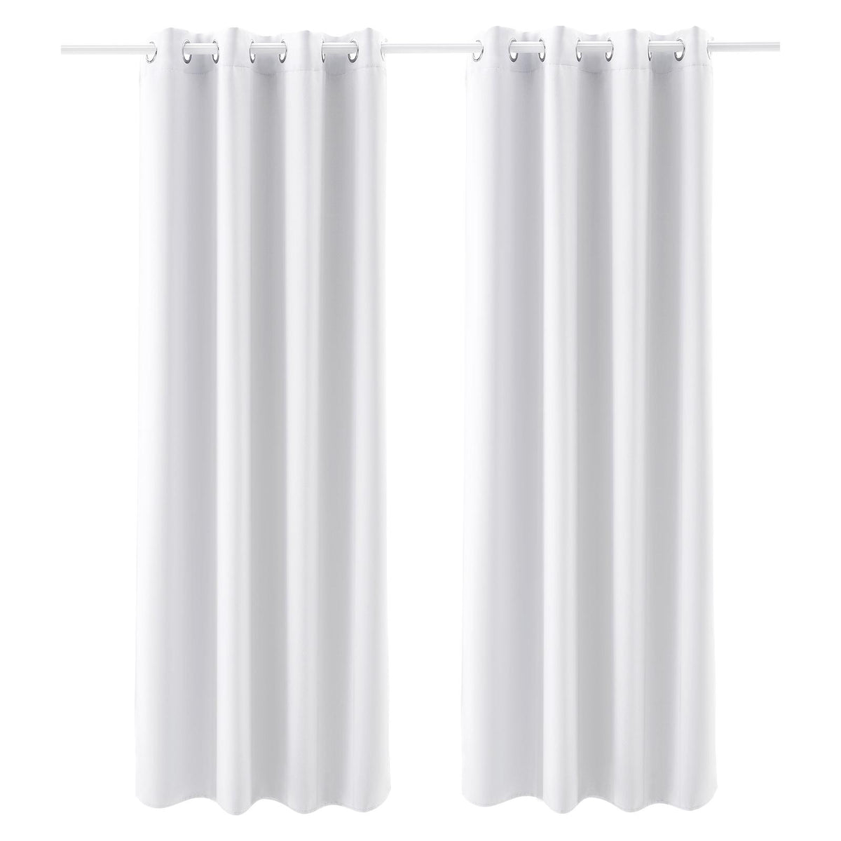 2 Set Blackout Curtain Grommet Window Panel Thermal Insulated Drapes 52x84 inch