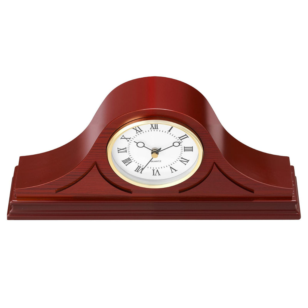 Grandfather Clock Silent Vintage Mantel Clock 6.4 in with Quartz Movement