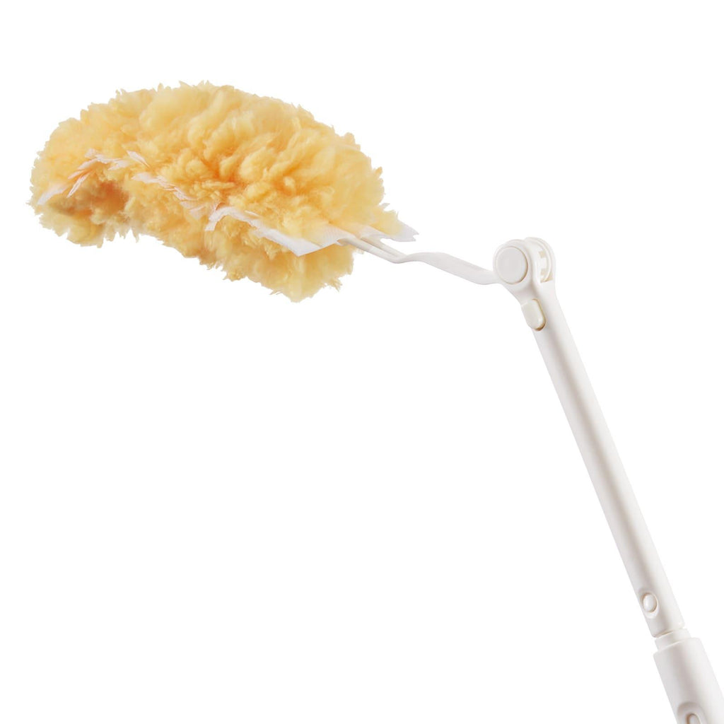 Heavy Duty Duster, 3ft Extendable Handle, 10 Refills, Reusable Non-Woven Fabric 360° Cleaning Kit for Furniture, Blinds, Ceiling Fans, Walls, Corners