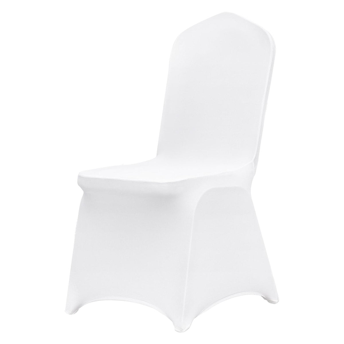 30 PCS White Stretch Spandex Folding Chair Covers, Universal Fitted Washable Slipcovers for Wedding, Party, Banquet, Holiday, Celebration, Dining