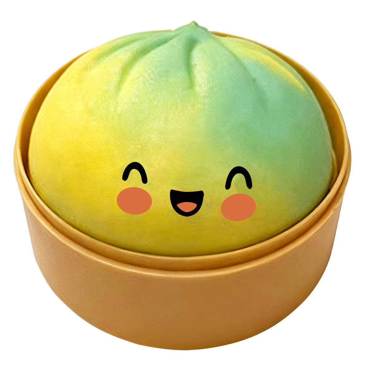 Bao Bun Squishy Stress Relief Toy, Soft TPR Squeeze Fidget Toy with Cute Face, 3.74 in, Assorted Colors