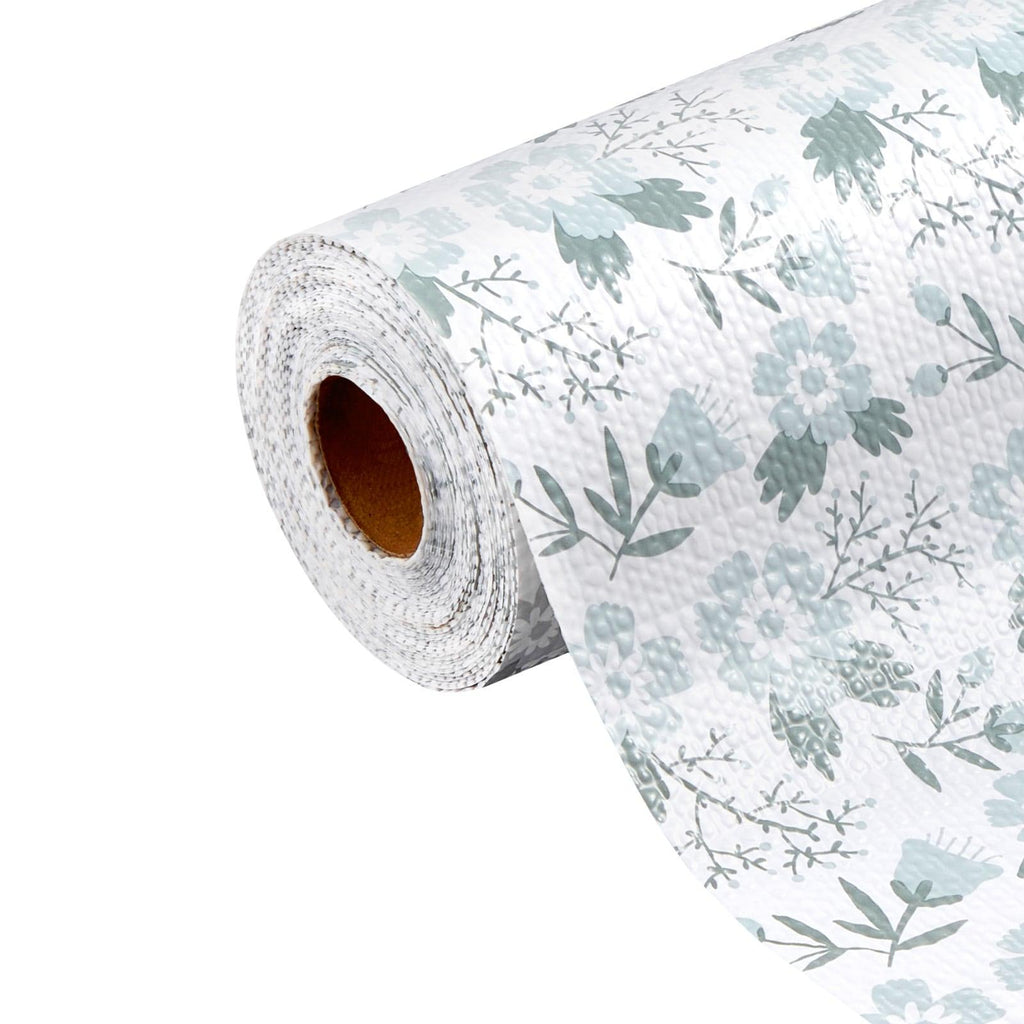 Classic Floral Drawer and Shelf Liner for Kitchen Cabinet Non-Adhesive 23 FT