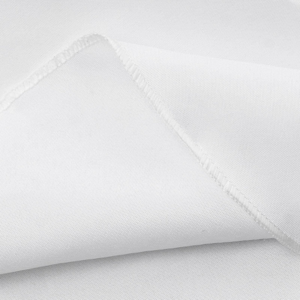 White Round Tablecloths 6 Pack, 120", Stain & Wrinkle Resistant, Machine Washable Polyester Table Covers for Wedding, Party, Banquet & Formal Events