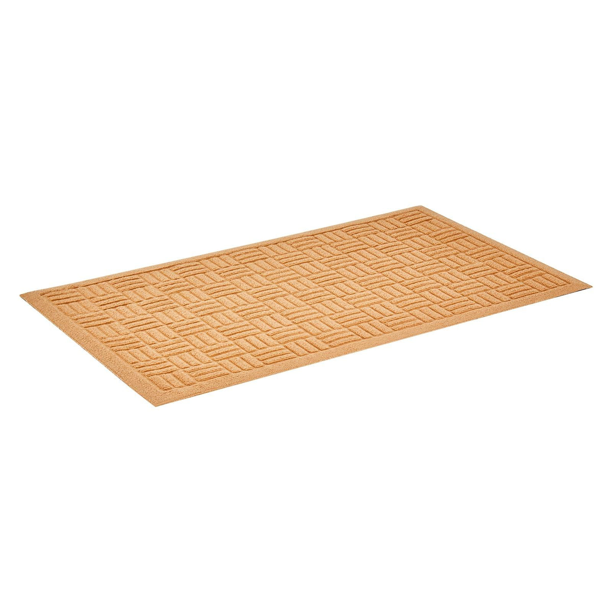 Beige Front Door Mat, 29.53x17.72", Non-Slip Rubber Backing, Dirt-Resistant & Absorbent, Easy-Clean Low-Profile Doormat for Entryway, Patio, Porch