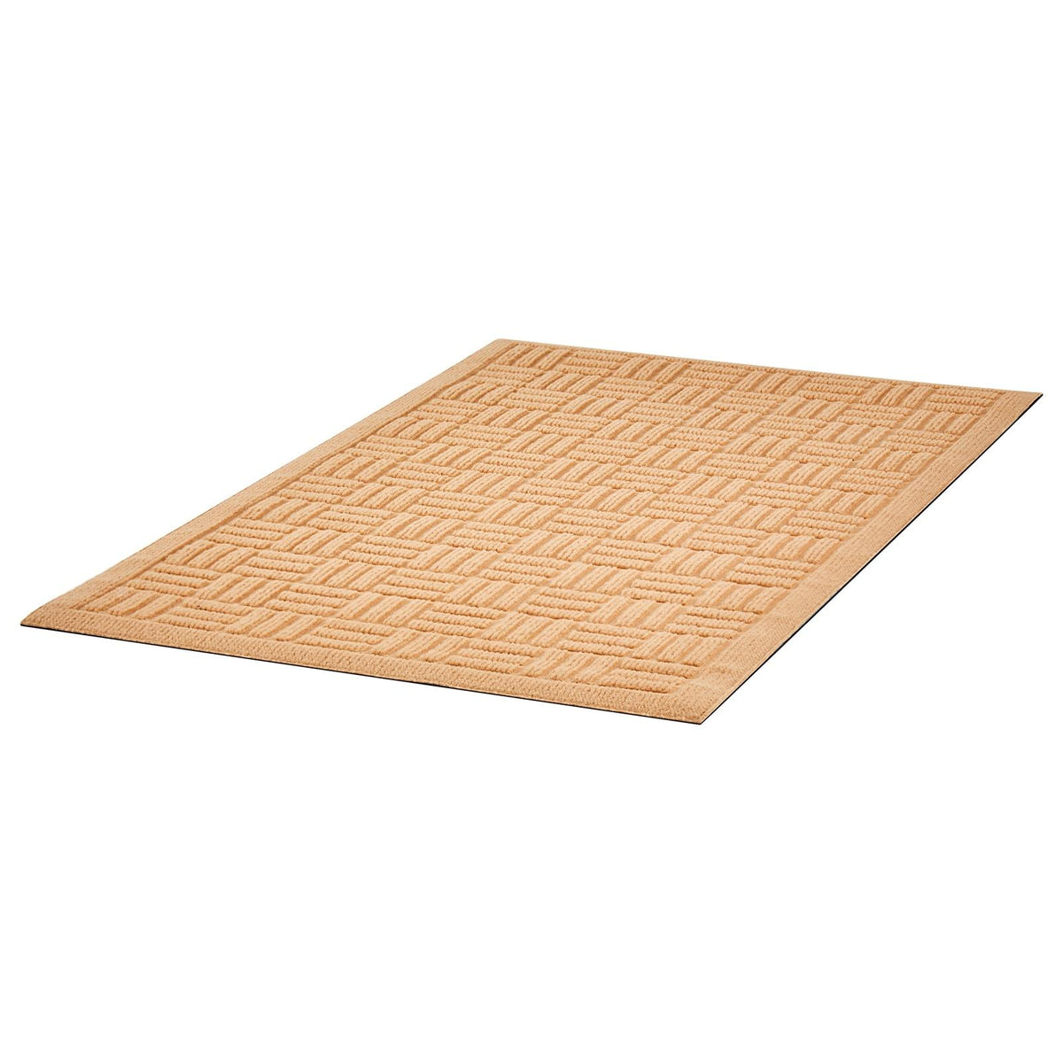 Beige Front Door Mat, 29.53x17.72", Non-Slip Rubber Backing, Dirt-Resistant & Absorbent, Easy-Clean Low-Profile Doormat for Entryway, Patio, Porch
