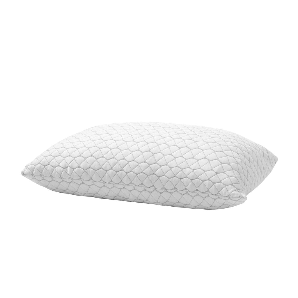 King Size Bed Pillow, Hotel Luxury Memory Foam Pillow, Supportive & Adjustable, Includes Natural Fiber Pillowcase for Back, Stomach, Side Sleepers