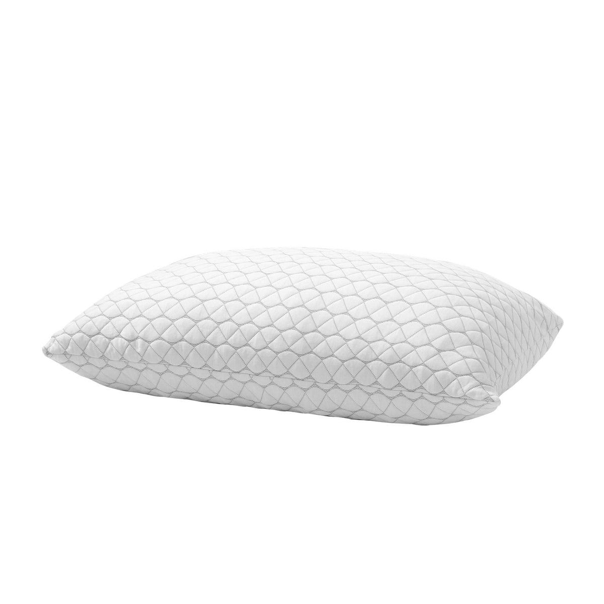 King Size Bed Pillow, Hotel Luxury Memory Foam Pillow, Supportive & Adjustable, Includes Natural Fiber Pillowcase for Back, Stomach, Side Sleepers