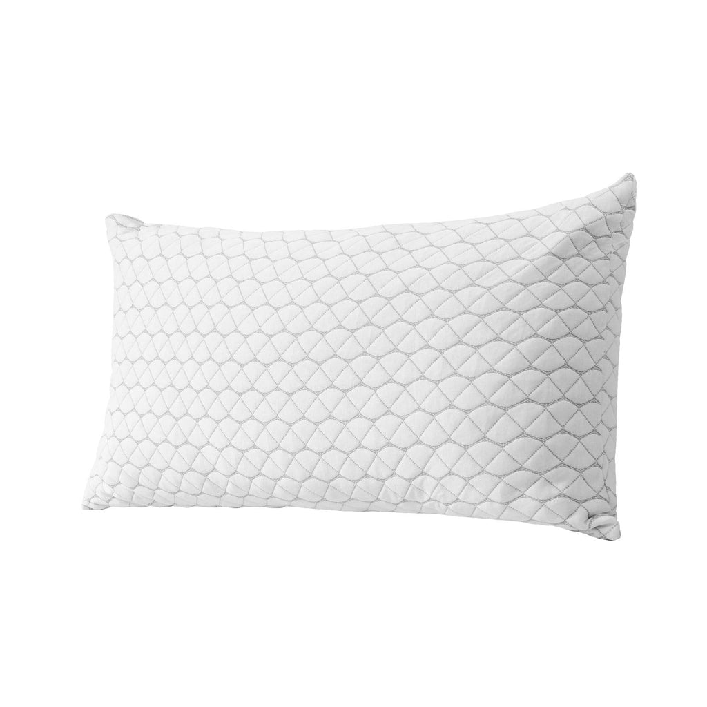 King Size Bed Pillow, Hotel Luxury Memory Foam Pillow, Supportive & Adjustable, Includes Natural Fiber Pillowcase for Back, Stomach, Side Sleepers