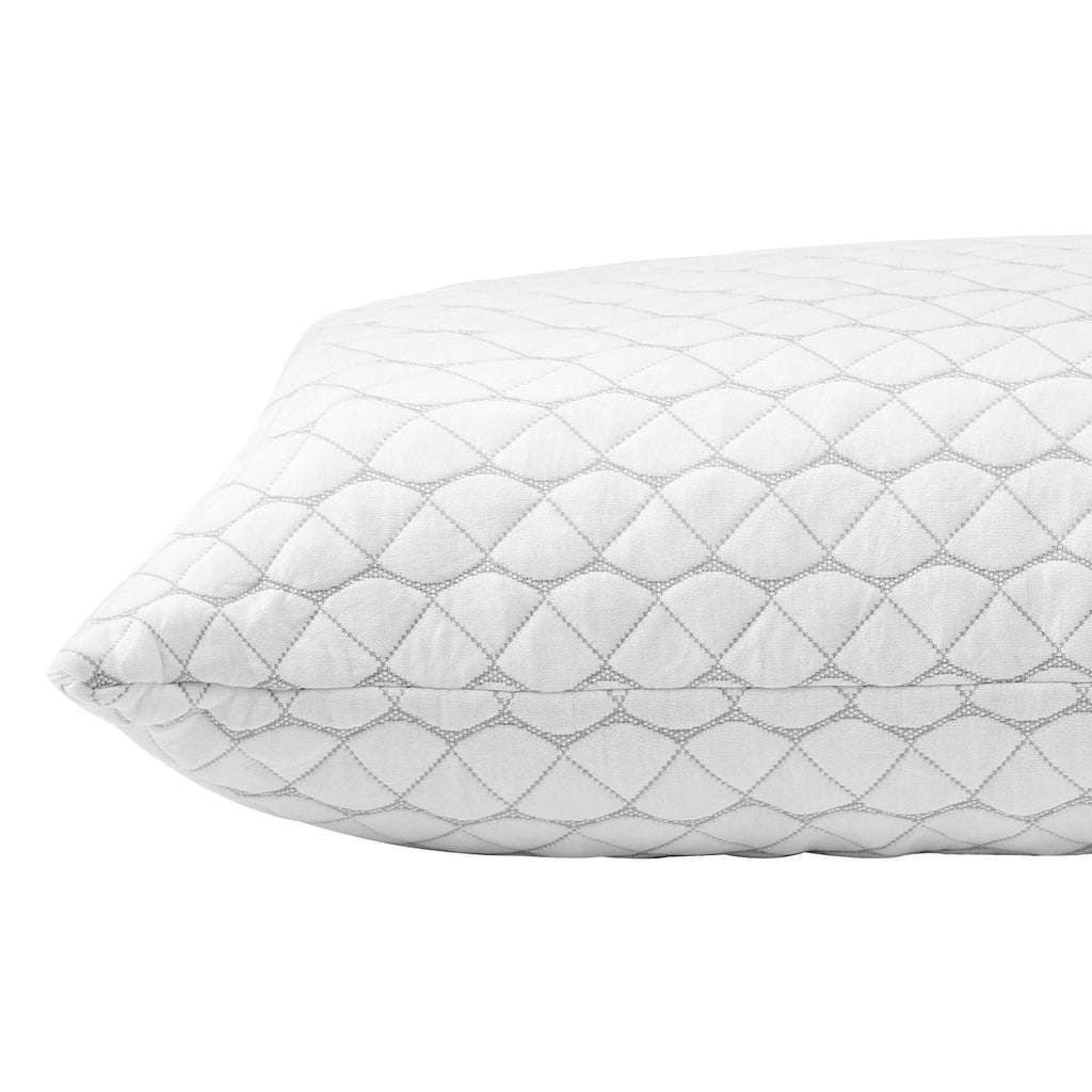 King Size Bed Pillow, Hotel Luxury Memory Foam Pillow, Supportive & Adjustable, Includes Natural Fiber Pillowcase for Back, Stomach, Side Sleepers