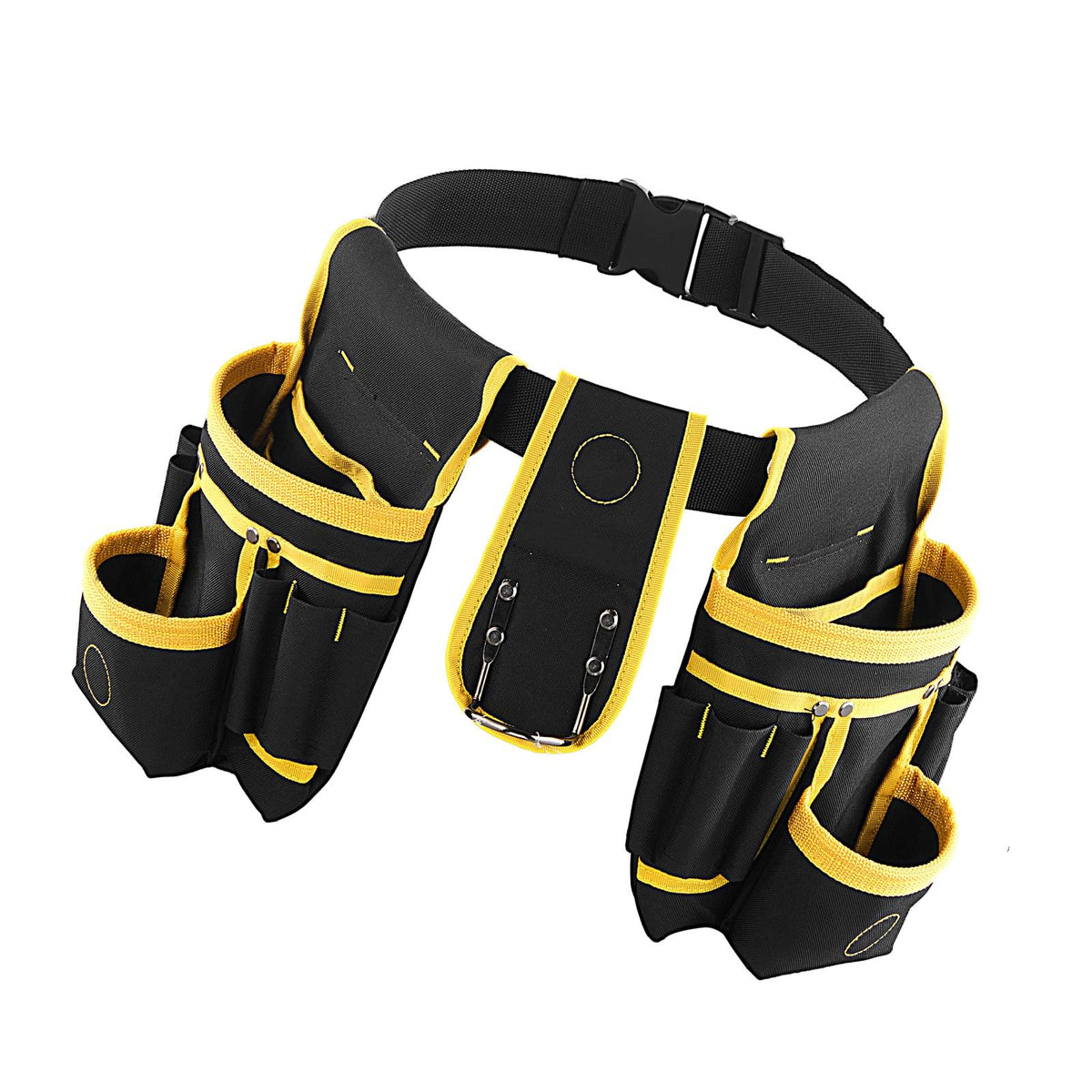Magnetic Tool Belt for Men, 28 Pockets Heavy Duty Adjustable Utility Pouch, Detachable Work Organizer for Electrician, Carpenter, Construction, 31-48" Waist