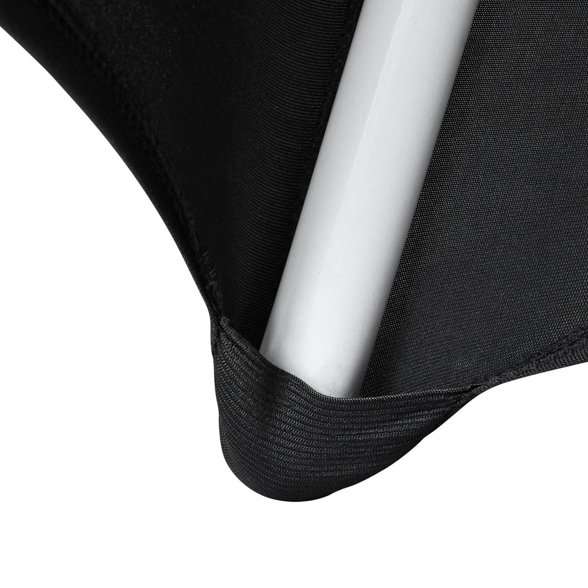 30 PCS Black Stretch Spandex Folding Chair Covers, Universal Fitted Washable Slipcovers for Wedding, Party, Banquet, Holiday, Celebration, Dining