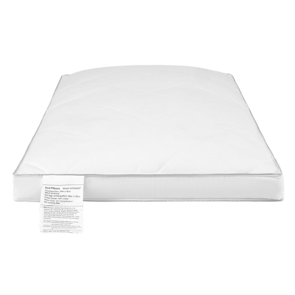 Bed Pillows for Sleeping, Set of 2, King Size, Luxury Hotel Quality Down Alternative, Supportive & Fluffy for Back, Stomach & Side Sleepers, White