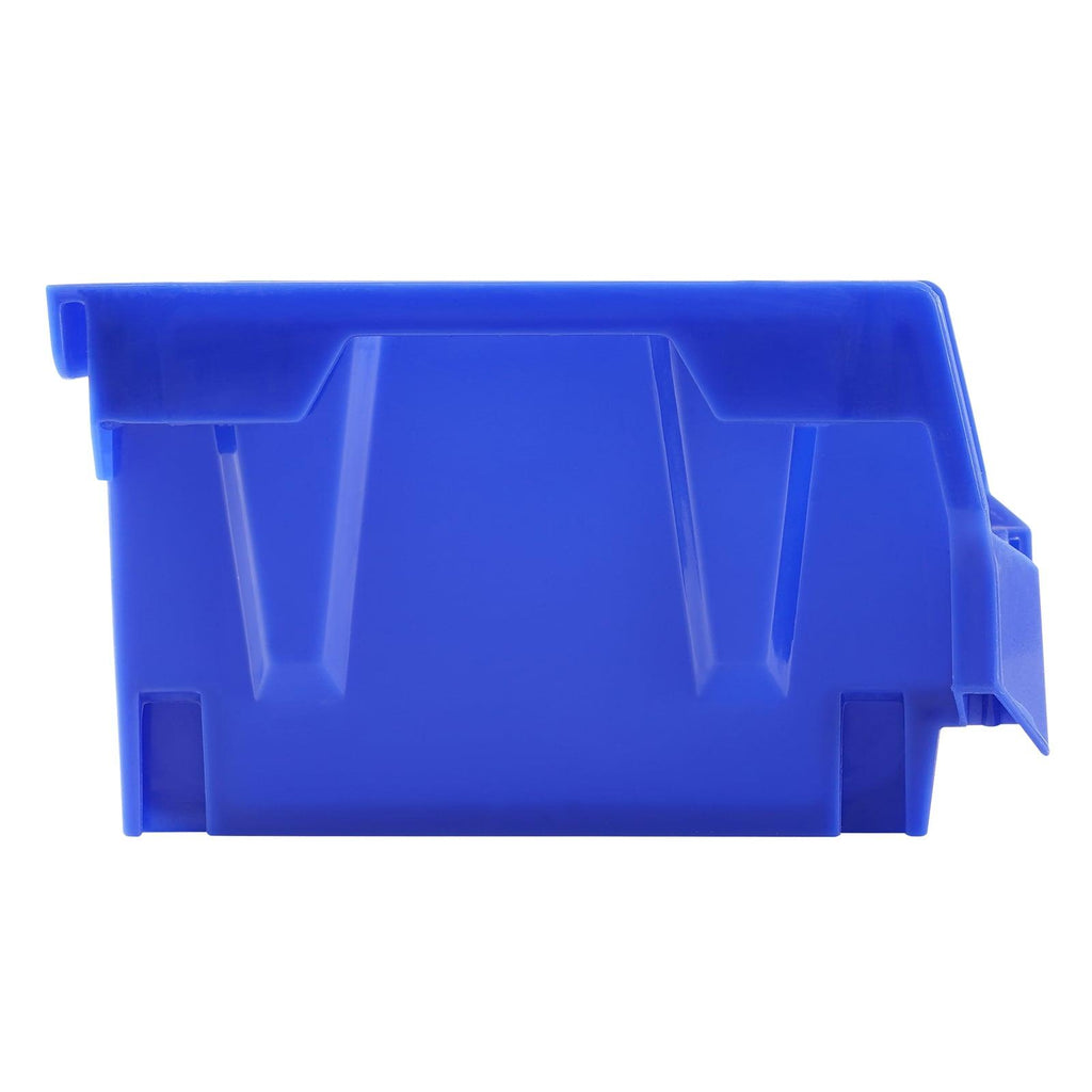 Plastic Storage Bin, 5x4x3", Hanging Stackable Organizer, Blue/Red, 24-Pack, Heavy Duty Containers for Closet, Kitchen, Office, Pantry