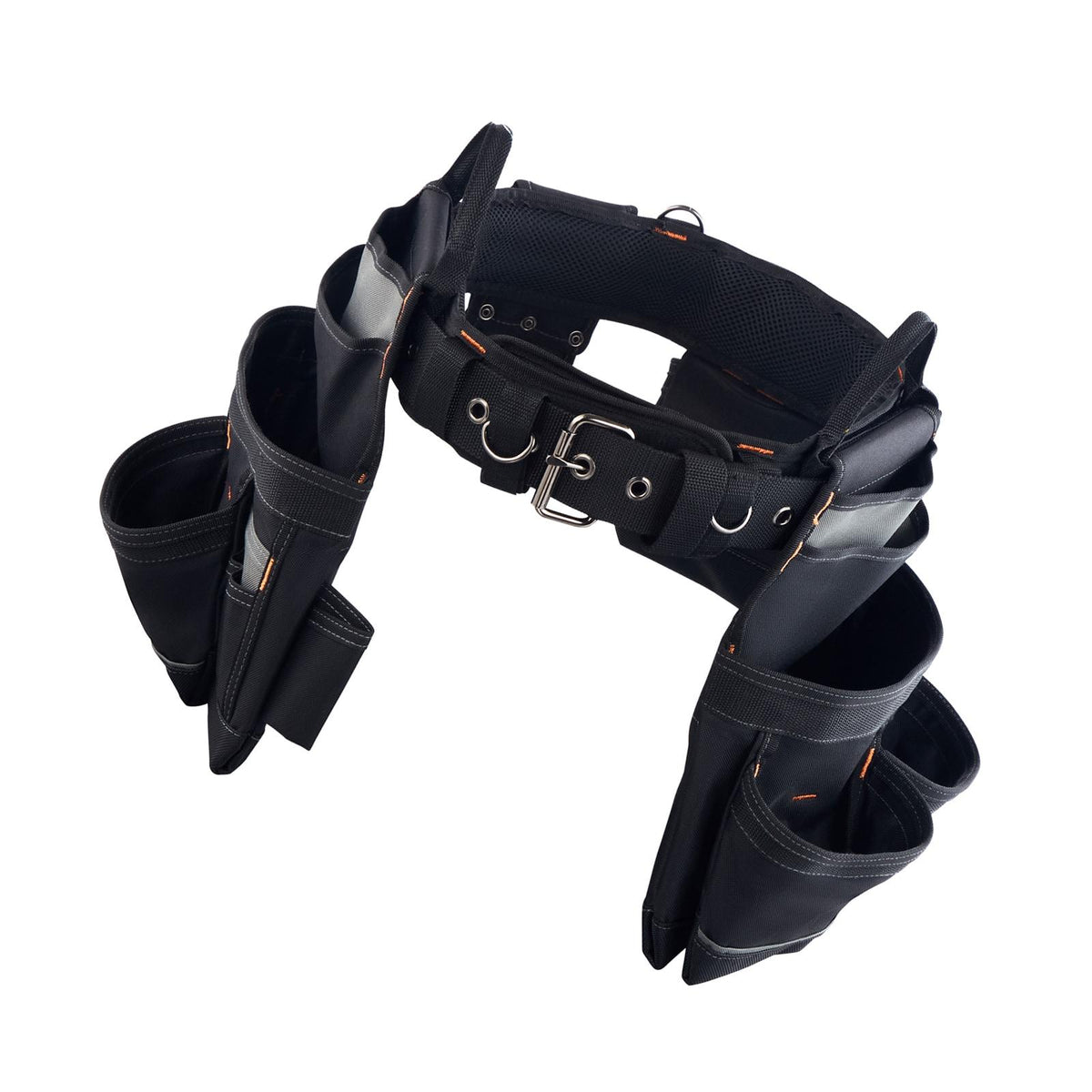 Professional Tool Belt, 18 Pockets Heavy Duty Adjustable Detachable Utility Pouch for Men, Electrician, Carpenter, Construction, 31-51" Waist